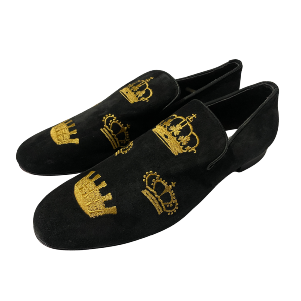 Henry Morgan Crown Embroidered Loafers - Image 2