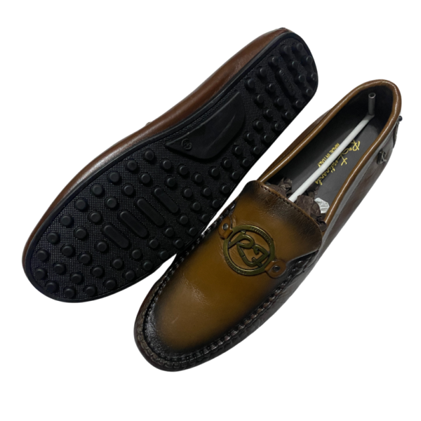 Re Ferdinando Premium Leather Loafers – Classic Brown - Image 2