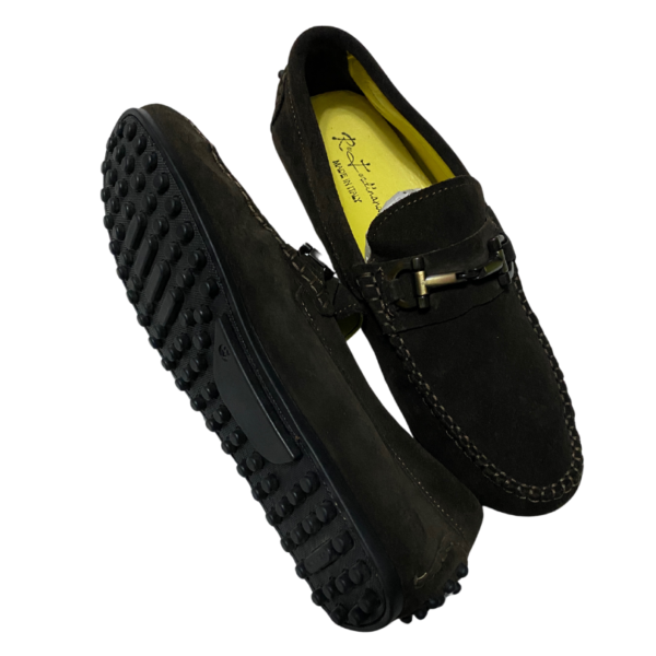 Re Ferdinando Black Suede Loafers