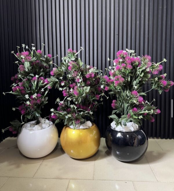 Fibre ball vase